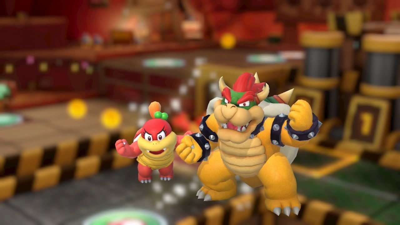 Super Mario Party Partner Party 407 Gold Rush Mine Pom Pom & Bowser vs