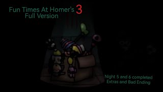 (Fun Times At Homer's 3 [Full Version])(Night 5 And 6 Completed + Extra And Bad Ending)