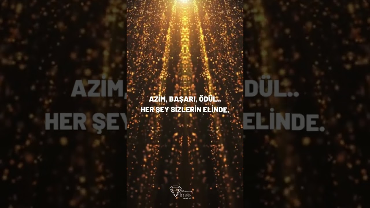 Azim, başarı, ödül.. Her şey sizin elinizde. #UluslararasıElmasÖdülleri