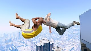GTA 5 CRAZY Jumper/Building Falls Compilation #2 (Grand Theft Auto V Funny Moments/Fails/Ragdolls)