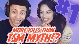 Squads With Tsm & Faze Ft. Myth, Nate Hill, Jaomock - Valkyrae Fortnite