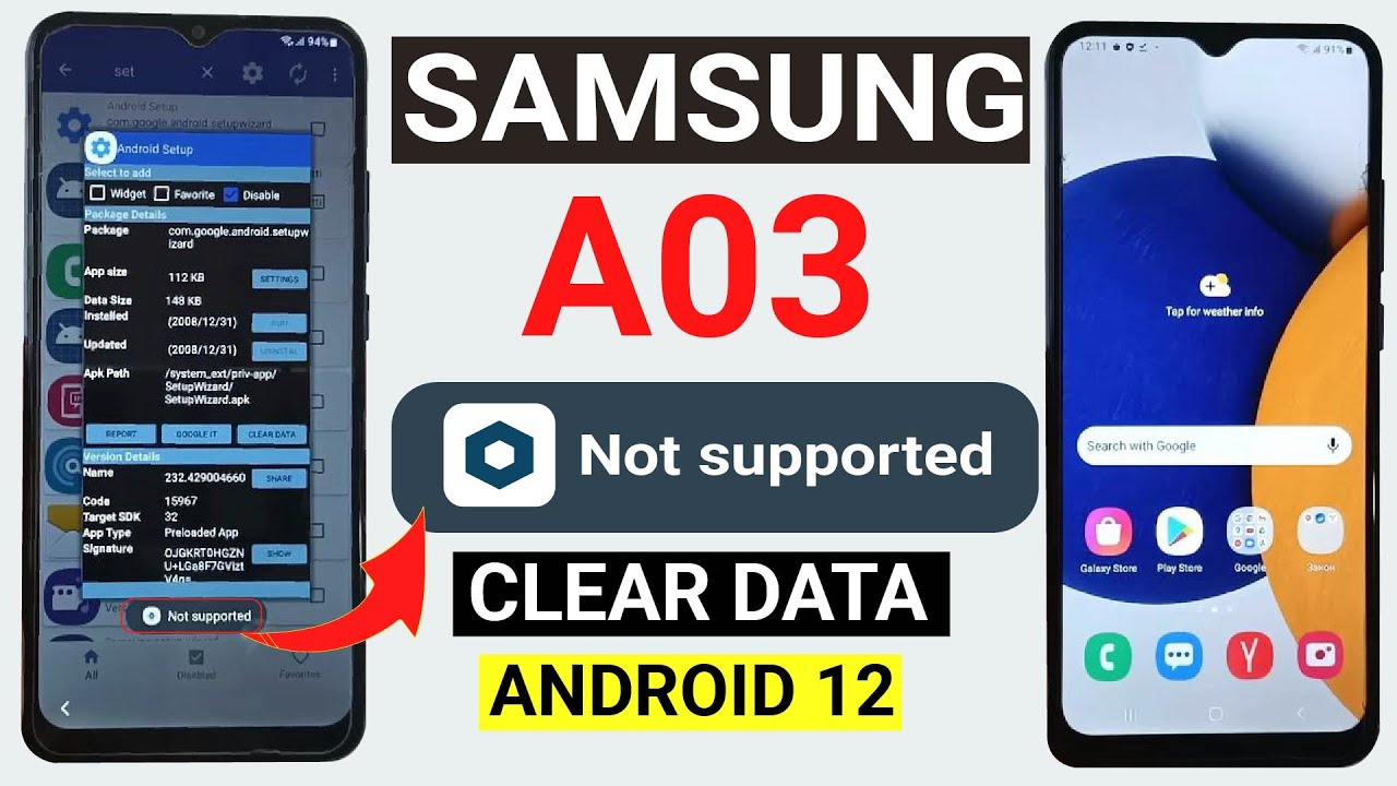 Samsung A03 Frp Bypass Android 12 Clear Data Not Samsung A03 Frp Bypass Android 12 Clear Data Not