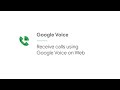 Receive calls using Google Voice on Web using Google Workspace for business