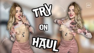Exclusive Transparent Top Collection Try On Haul | 4K Quality | Honeydi