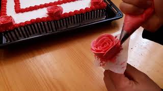 Krem Santi Ile Gül Yapımı