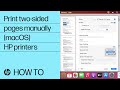 How do I print double-sided pages manually on an HP printer from my Mac | HP Printers | HP Support