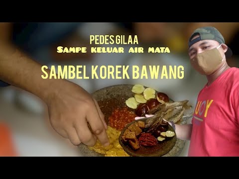 PEDAS!!! gaK kuat sampe mulut kaya mau kebakar, sambal korek bawang + jen9k01 mantapp