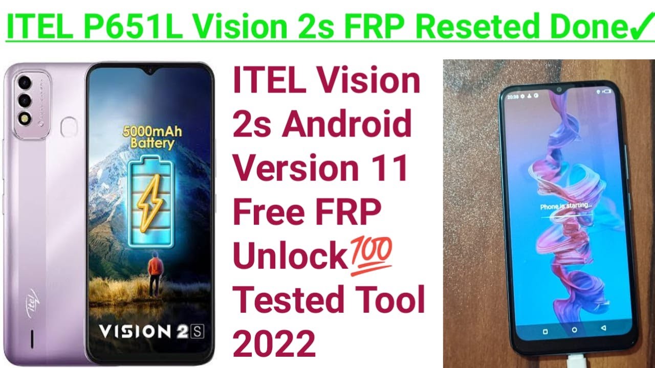 ITEL P651L FRP Unlock Free Tool II itel Vision 2s SPD ITEL P651L FRP Unlock Free Tool II itel Vision 2s SPD