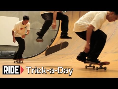 How-To Fakie Frontside Shifty Flip With Willy Santos - Trick-a-Day