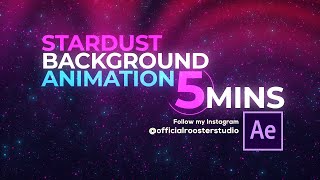 Stardust Background Animation In 5 Mins Particles Effects - After Effects Tutorial