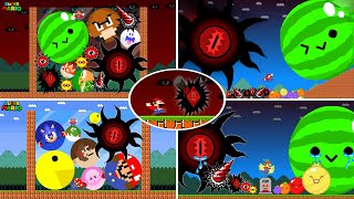Mario Vs Suika Evolution Of Sprunki Mr. Sun Phase 1-15 Vs All Characters All Episodes