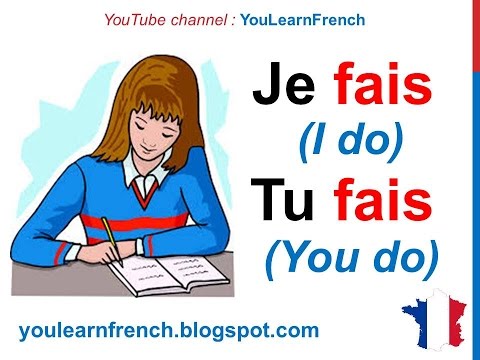 la France en ligne: conjugaison du verbe faire au présent