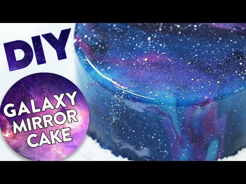 VIDEO : diy galaxy mirror cake! - today i made a diy galaxy mirrortoday i made a diy galaxy mirrorcake! let me know down below what other videos you would like to see. order my baking ...