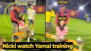 Lamine Yamal Brought Nicki Nicole To Barcelonas Training Ground See What Happened Next...