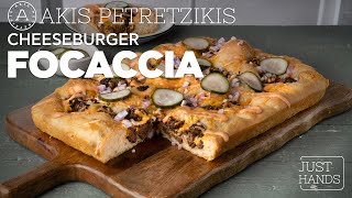 Cheeseburger Focaccia Akis Petretzikis
