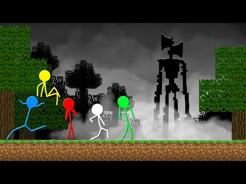 Stickman VS Minecraft: Mutant Siren Head in Minecraft - AVM Shorts  Animation | Stick Figure Animations | Know Your Meme