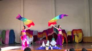 Feminine Divine Belly Dance Cape Town Silk Fans At Bothasig Holistic Fayre