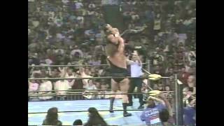 Wcw The Giant Aka Big Show Huge Chokeslam On Chris Benoit