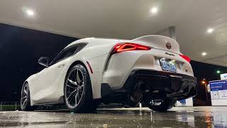 2021 A90 Toyota Supra Boostin Performance 4In Turboback Single Exit Exhaust Sound No Burbles