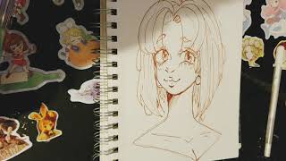 Blue anime girl