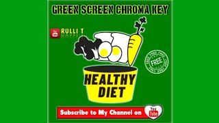 Green Screen 1080P - Healthy, Diet, Food, Fruit, Cooking Salad Tomato Vegetables Kitchen Animation