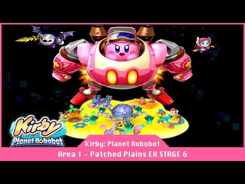 Kirby: Planet Robobot - Part 2 - Area 1 EX Stage 6 - 100% Code Cube Walkthrough