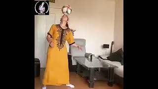 Algerian girl dancing with the ball
