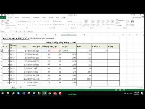 Tính toán đơn giản trong excel cộng trừ nhân chia trong excel