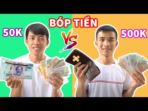 BÓP TIỀN 50K VS BÓP TIỀN DA 500K - Ví Đựng Tiền Nhà Giàu Và Nhà Nghèo Khác Nhau Thế Nào?