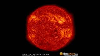 18 Feb - 19 Feb 24 Hour Solar Activity Earth Facing Solar Storm, Sunspot, Solar Flare, Cme