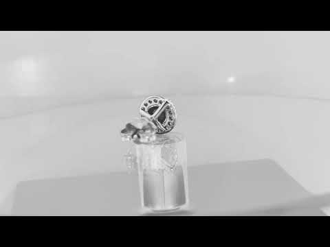 Black & White Diamond Single Earring 14K White Gold 0.66 Carat Handmade Certified Black & White Diamond Single Earring 14K White Gold 0.66 Carat Handmade Certified