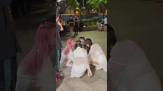 Teenage Girls Dance Group Rehearsal Shot Ho Chi Minh City