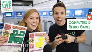 Computers & Retro Video Games | Out & About Ep2 | LET'S GO LIVE with Maddie and Greg