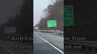 PENNSYLVANIA— why do your INTERSTATE SIGNS have so many different fonts?! Road trips & sign seeing!