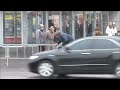 пешеходный переход с препятствием скрытая камера crosswalk