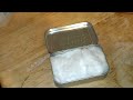Char Cloth Made from Vitamin bottle cotton.