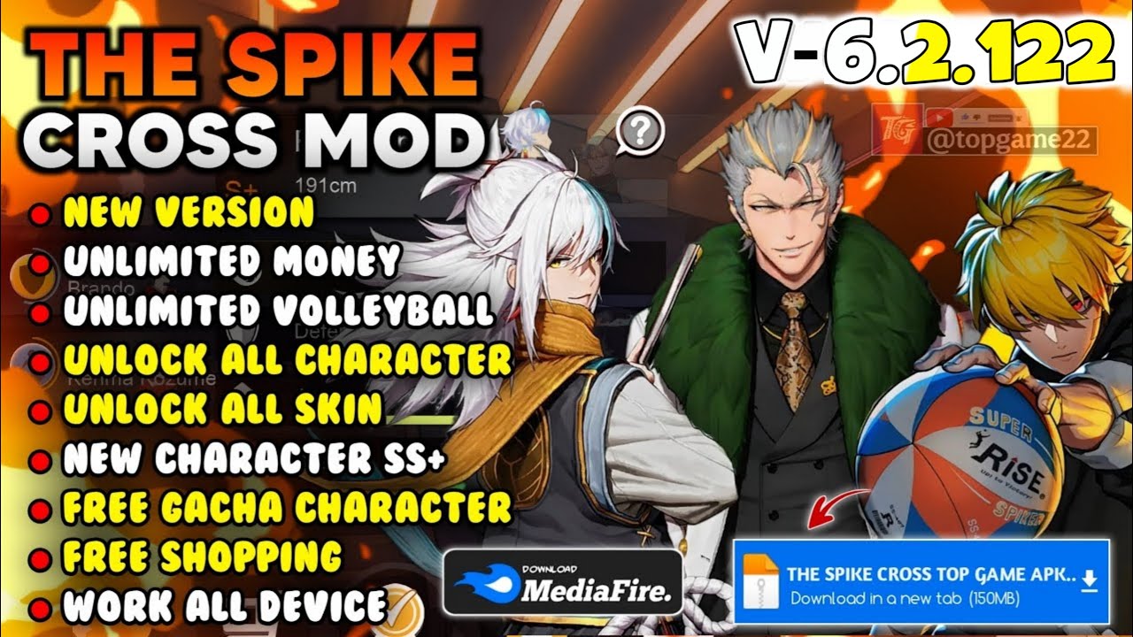 THE SPIKE CROSS MOD APK V6.2.122 TERBARU 2025 UNLOCK NEW THE SPIKE CROSS MOD APK V6.2.122 TERBARU 2025 UNLOCK NEW