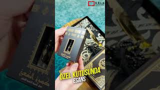 Almanca Mealli Medine Hatlı Kuranı Kerim Ve Seccade Seti Siyah