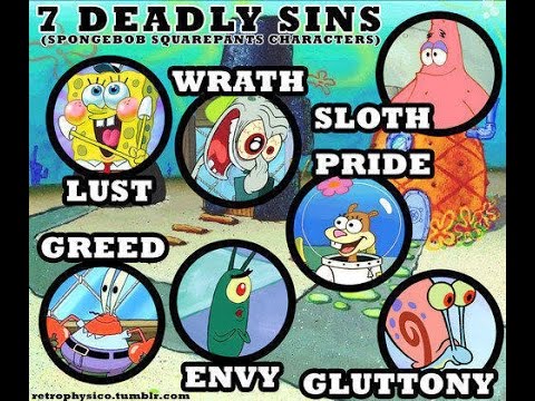 deadly sins spongebob