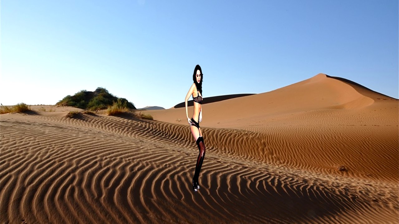 Эротическая съемка в пустыне 