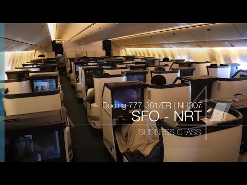 ANA 777 Business Class Experience + United Polaris Lounge | NH007 SFO-NRT