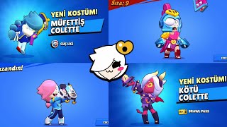 Brawl Stars - Colette ve Tüm Kostümlerinin Kazanma,Kaybetme ve Geliş Animasyonu#