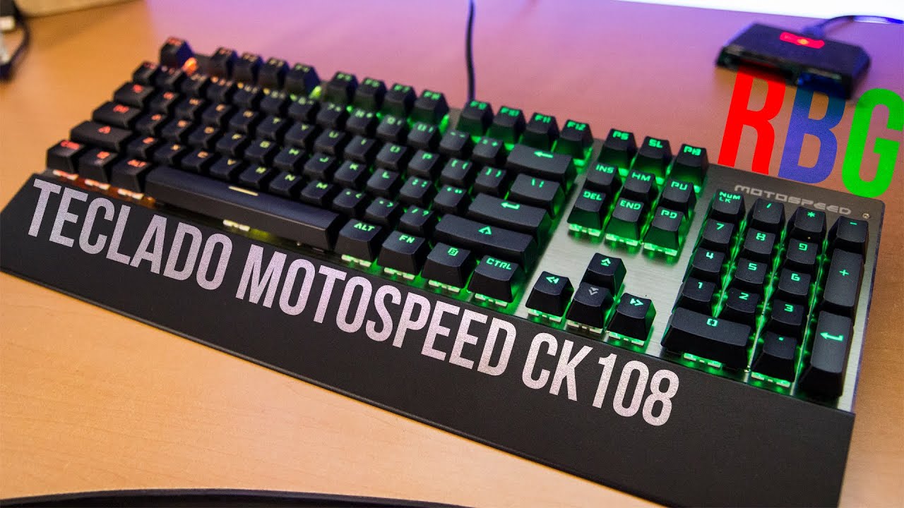 Video: Análisis del teclado mecánico MotoSpeed CK108