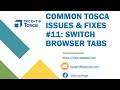 Tosca Tutorial | Lesson 147 - Common Problems & Fixes | Switch Browser Tabs | SendKeys |