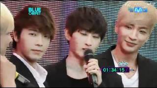 120628 Mnet 20's Choice Blue Carpet - LT,SD,EH,DH Interview