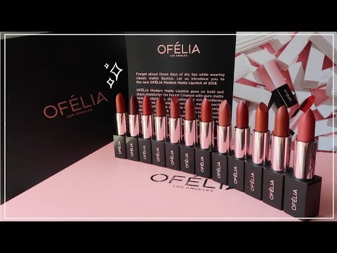 ✨✨Lần đầu thử son OFELIA MODERN MATTE LIPSTICK // ROSIE PHAM