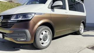 Vw Multivan T6.1 Colorchange Halfbody Wrapping