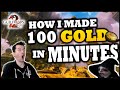 How To Make 100 Gold In MINUTES - Guild Wars 2
