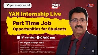 Part Time Job Opportunities For Students Yan Internship Ipsr Solutions Limited