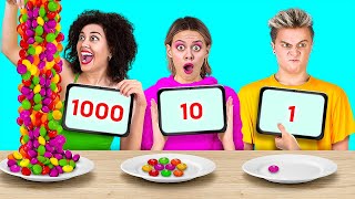 100 Kat Yi̇yecek Meydan Okumasi 123 Go D Her Şeyden 100 Kat